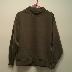 Forest green Athleisure workout crewneck